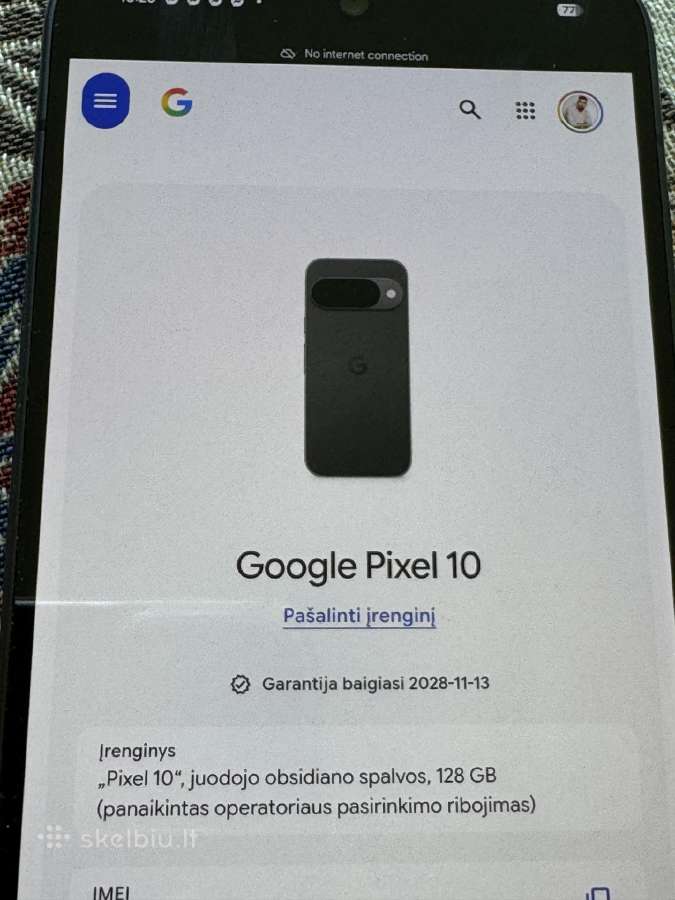 Google pixel 10 128gb su garantija