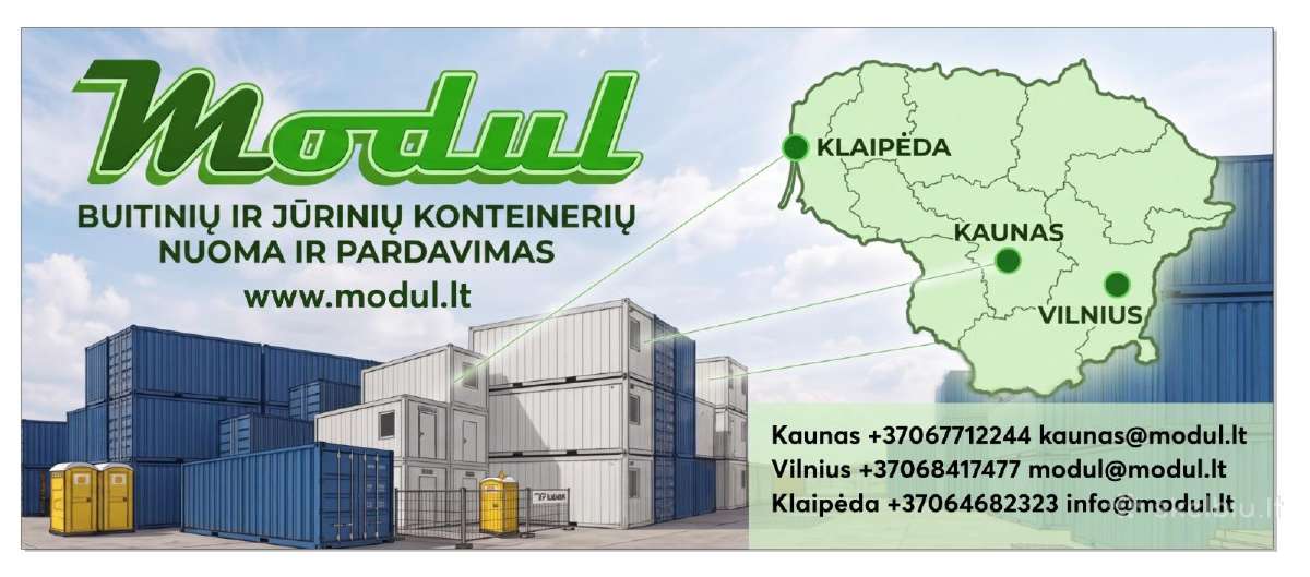 Jūrinių konteinerių nuoma ir pardavimas