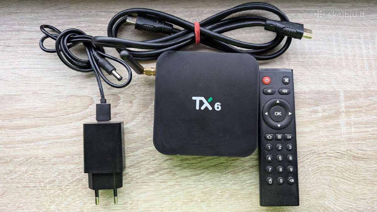„Tanix Tx6“ TV priedėlis (4gb RAM, 32gb Rom)