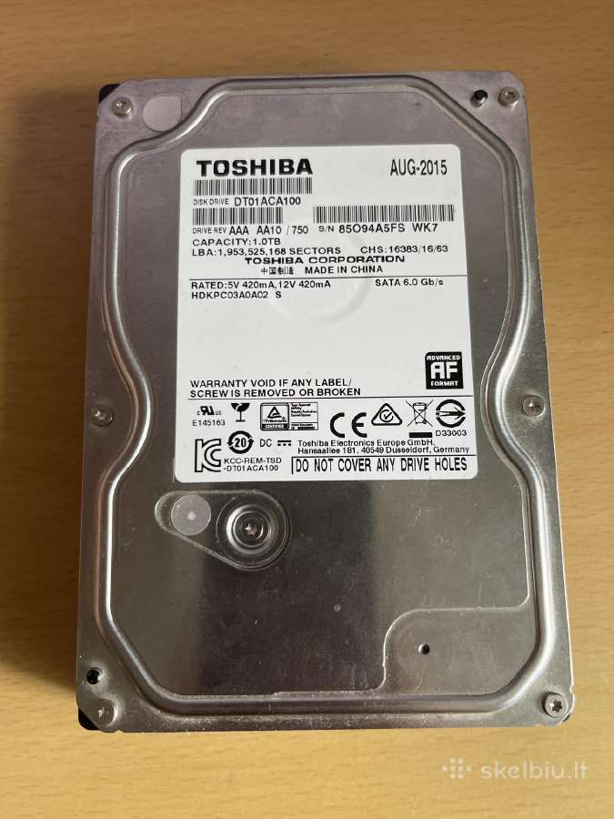 Toshiba 1tb HDD