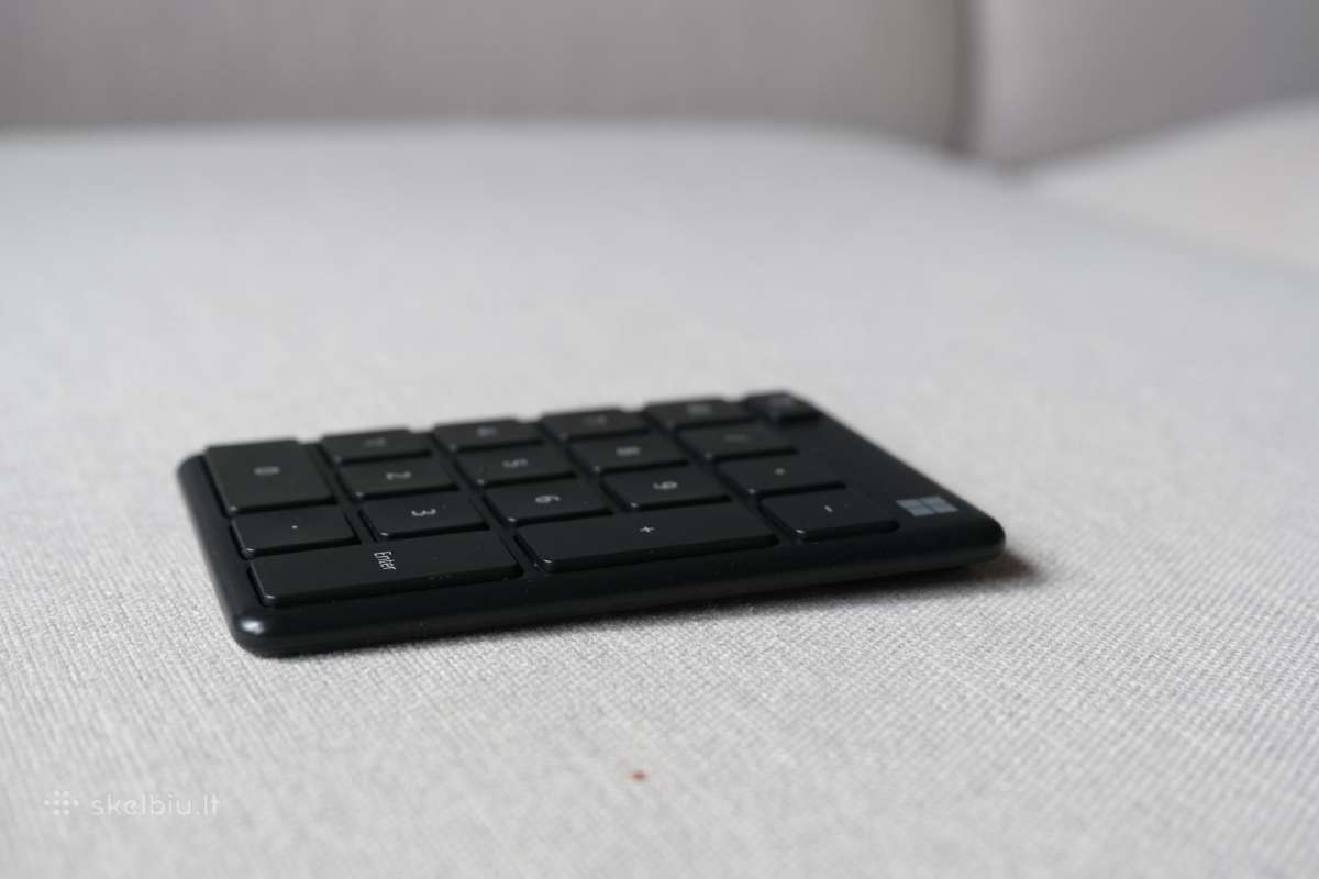 Bevielė (bluetooth) skaičių klaviatūra Microsoft - nuotraukos Nr. 2