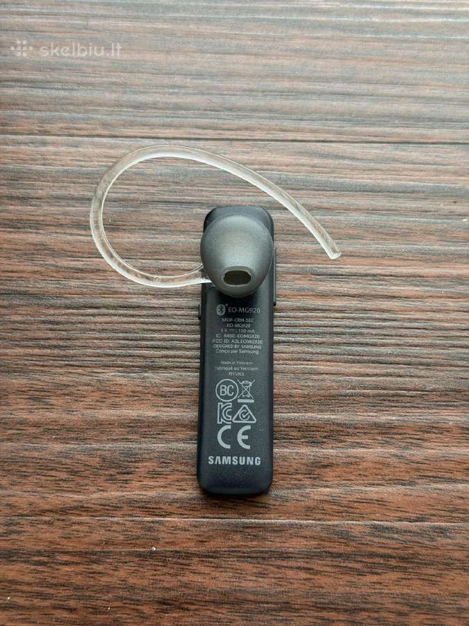Samsung Eo-mg920 Bluetooth Headset Black Ausine - nuotraukos Nr. 2