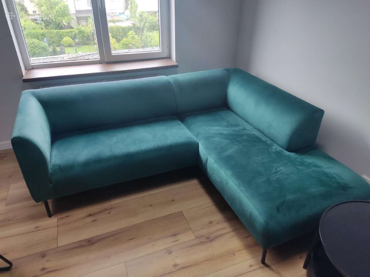 Sofa kampas geros būklės, be miegojimo dalies - nuotraukos Nr. 3