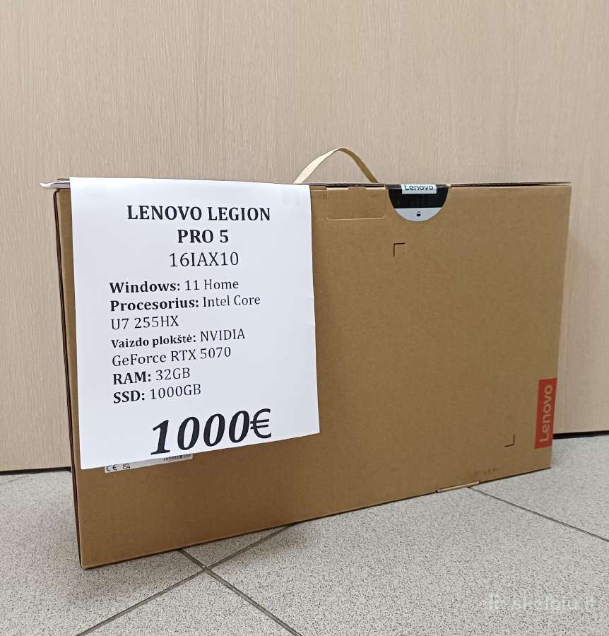 Lenovo Legion Pro 5 Naujas + garantinis