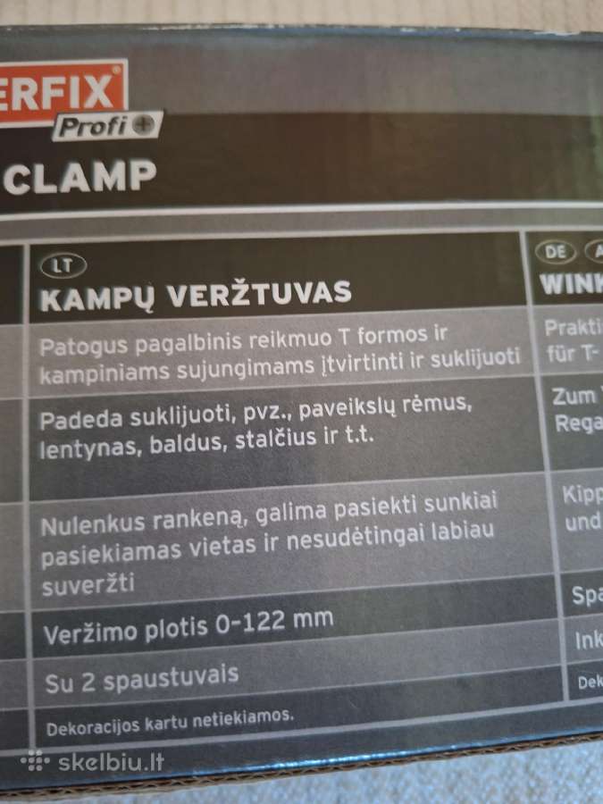 Kampų veržtuvas - nuotraukos Nr. 2