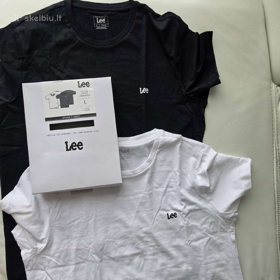 Lee Jeans marškinėliai L dydžio, 2 vnt.