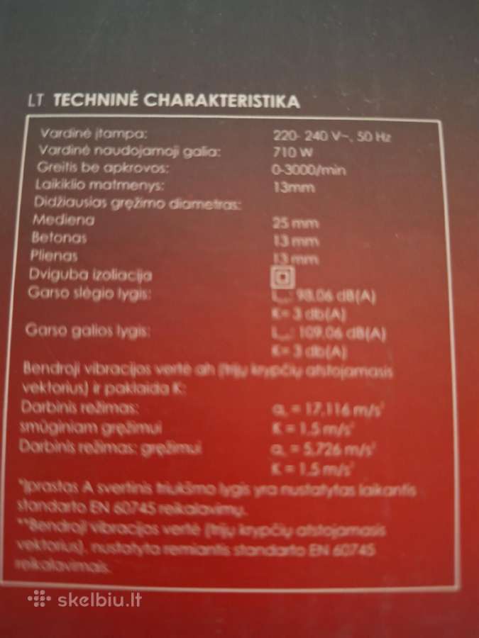 Elektrinis smūginis gręžtuvas - nuotraukos Nr. 3