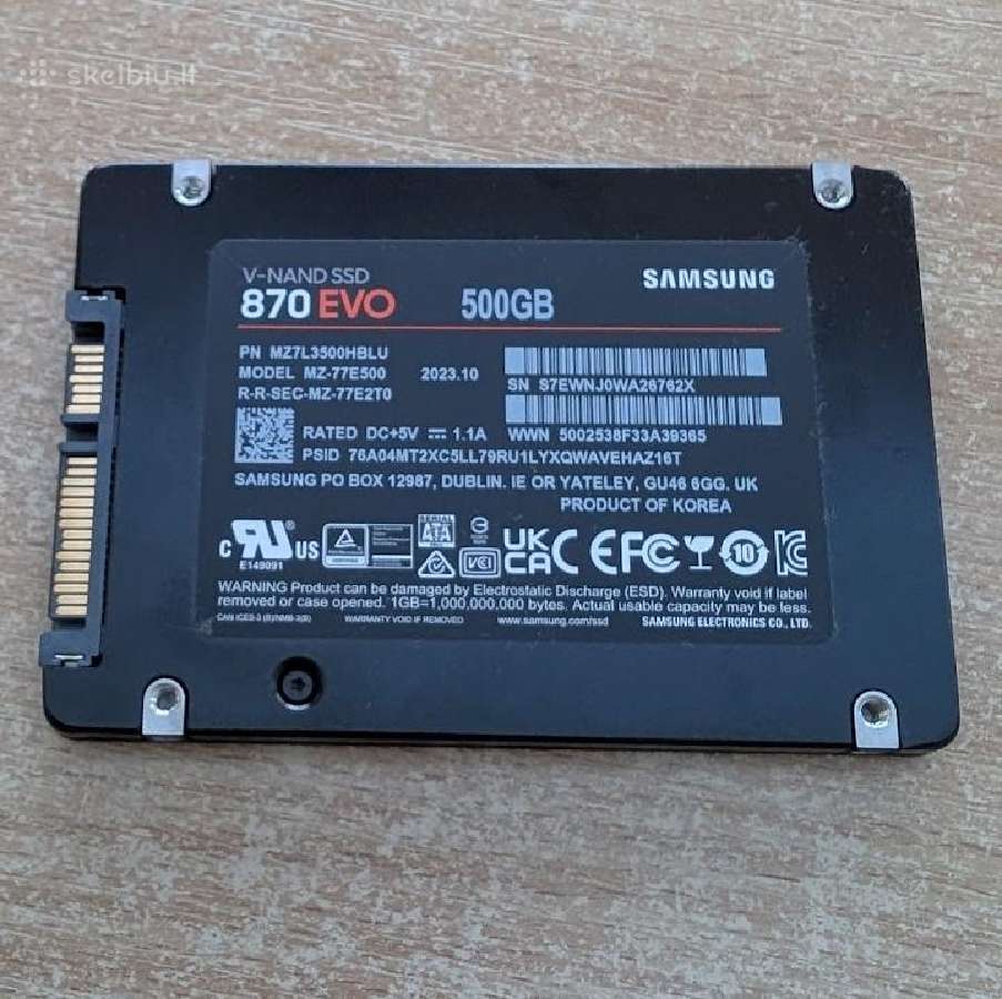 SSD 870 EVO Sata III 500gb