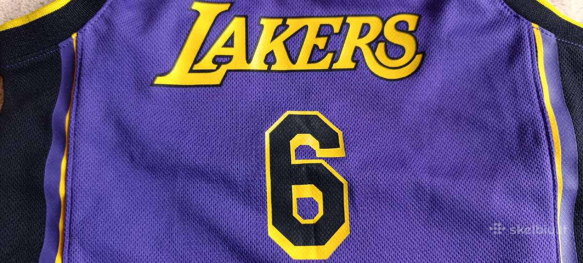 Nba Jordan Lakers Lebron James marškinėliai - nuotraukos Nr. 3