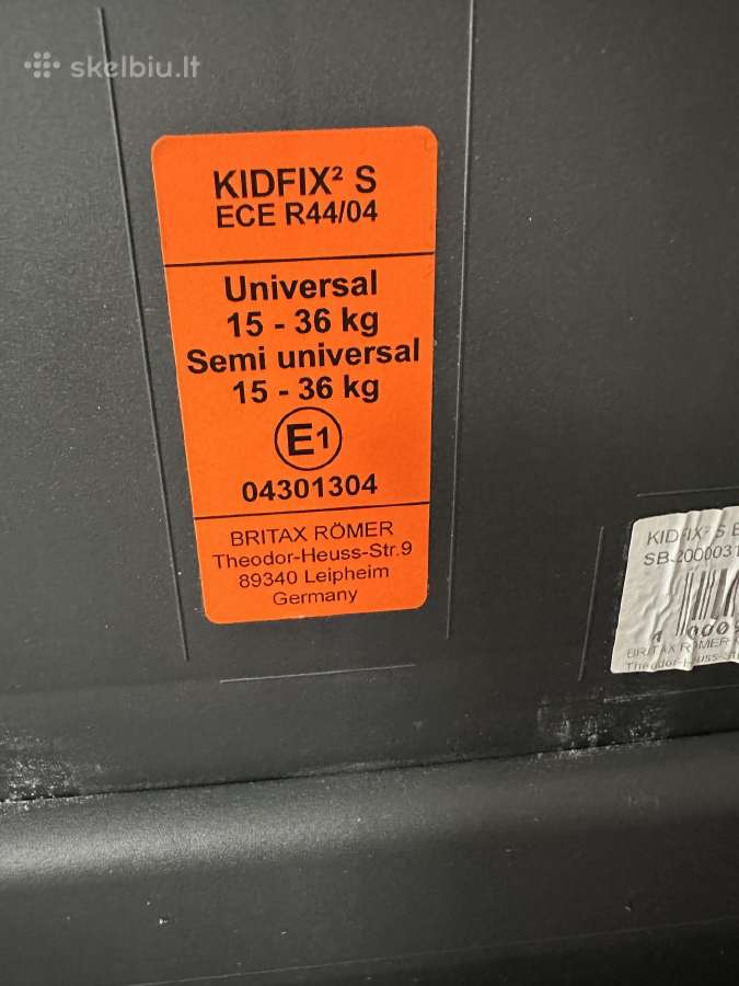Puikios būklės Britax Romer Kidfix S Storm Grey - nuotraukos Nr. 7