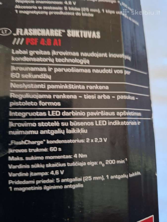 Suktuvas Psf 4.6 A1 - nuotraukos Nr. 2