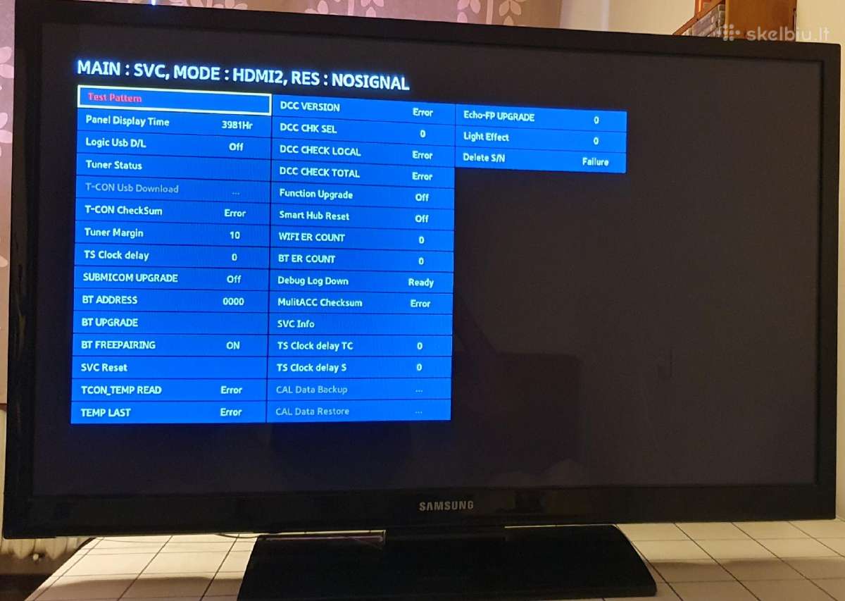 Parduodamas Samsung Ps43e450a1w Plazminis TV.