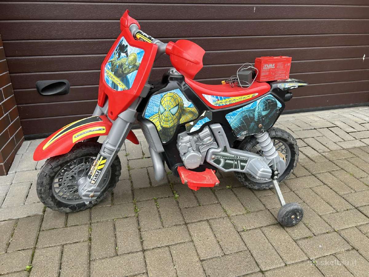Elektrinis vaikiskas motociklas (2 baterijos)