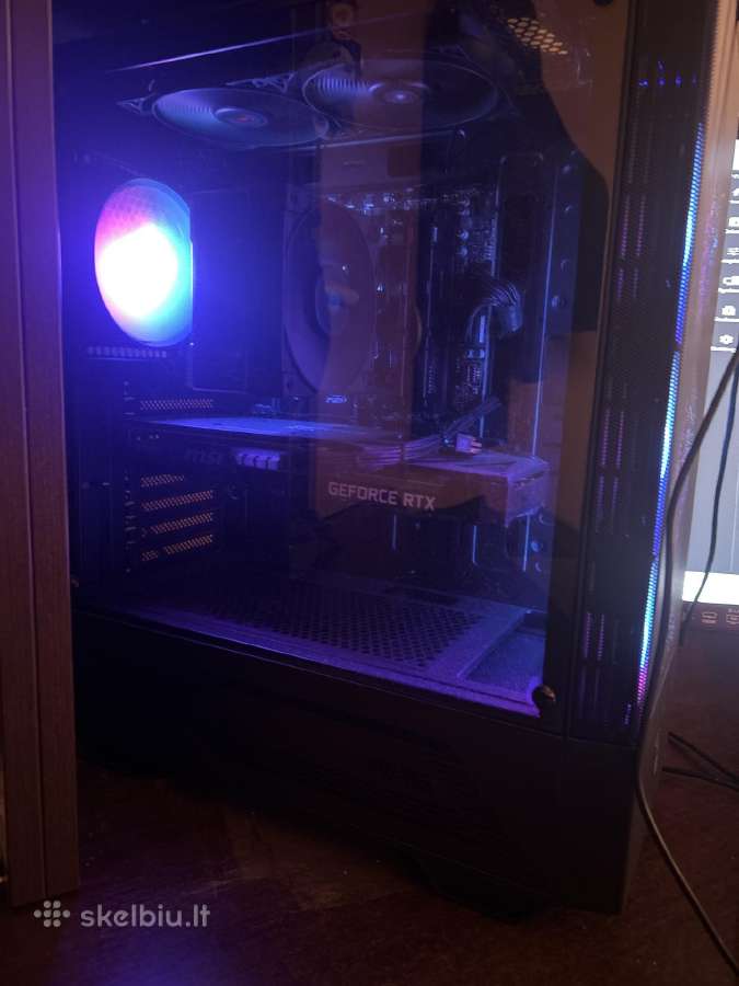 Parduodamas Gaming pc su 240hz Aoc monitoriumi