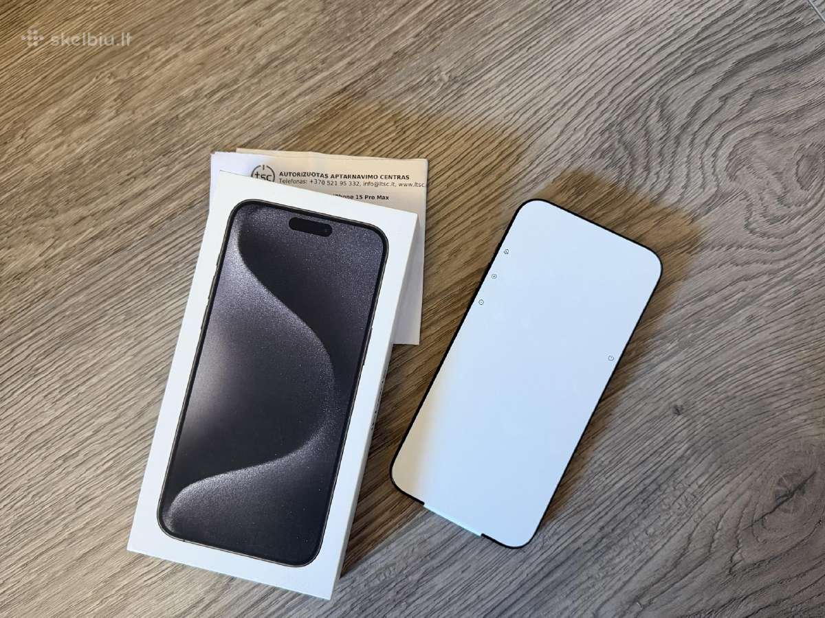 iPhone 15pro max 256gb visiškai naujas + garantija