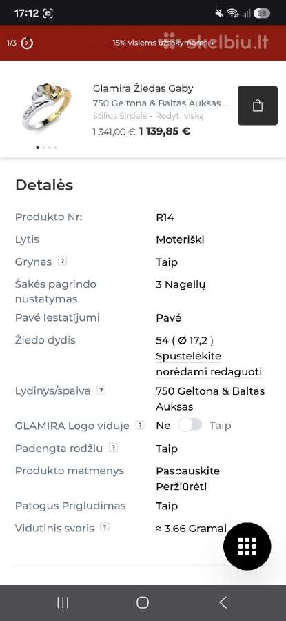 Auksinis žiedas - nuotraukos Nr. 2