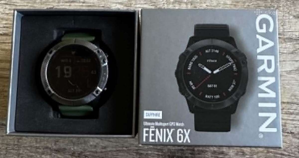 Parduodamas galingas Garmin Fenix 6x Sapphire!