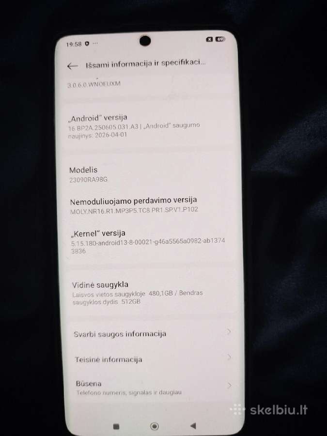 Xiaomi note 13pro+ 5G - nuotraukos Nr. 3