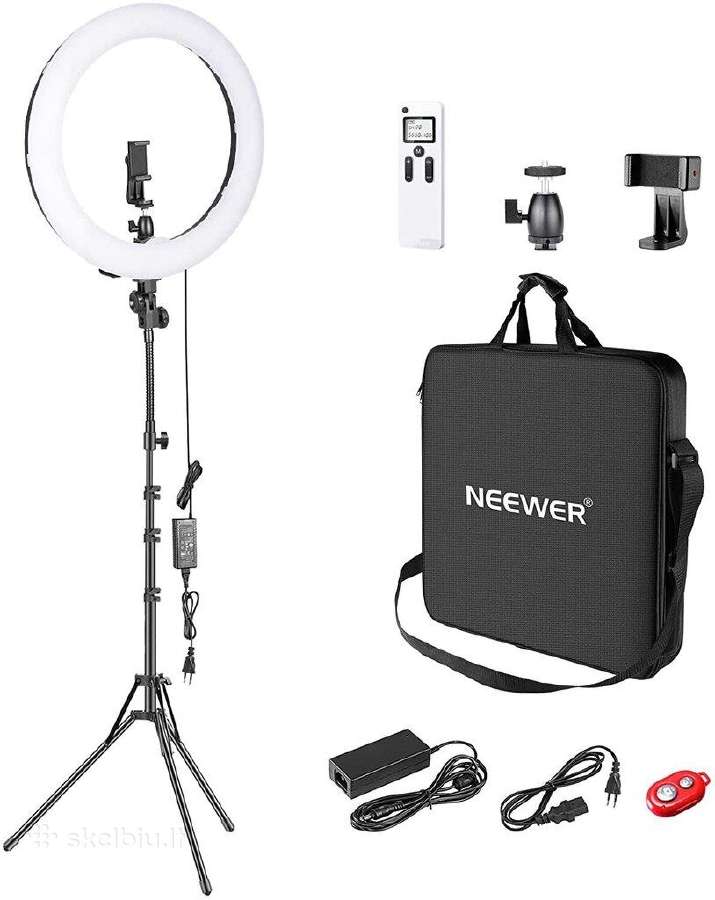 Apšvietimas Neewer Ring light + remote