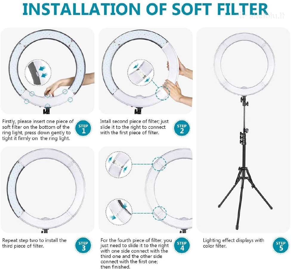 Apšvietimas Neewer Ring light + remote - nuotraukos Nr. 10