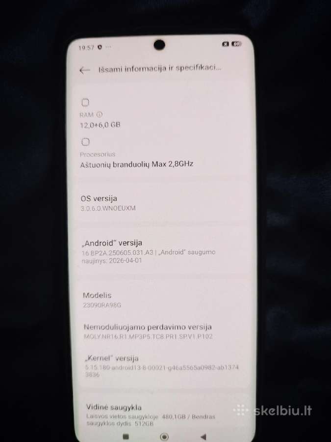Xiaomi note 13pro+ 5G - nuotraukos Nr. 4
