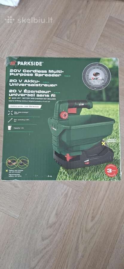 Naujas Parkside Pusa B1 barstytuvas