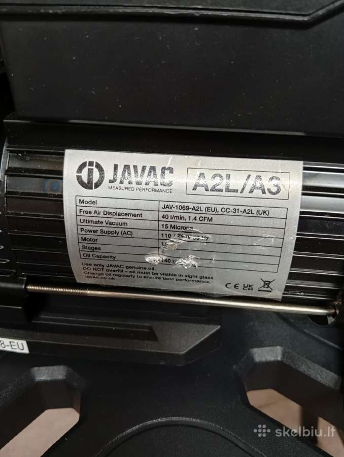 Javac Cc-31 A2l/a3 vakuuminis siurblys + žarna R41