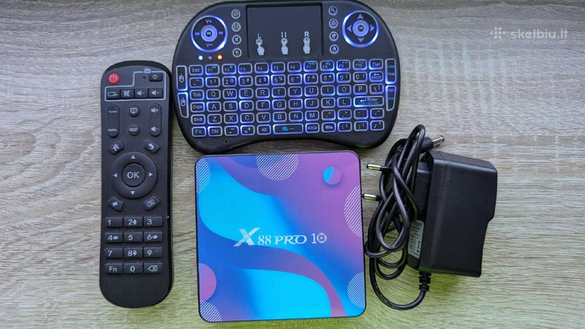 X88 Pro 10 TV priedėlis (4gb/64gb)
