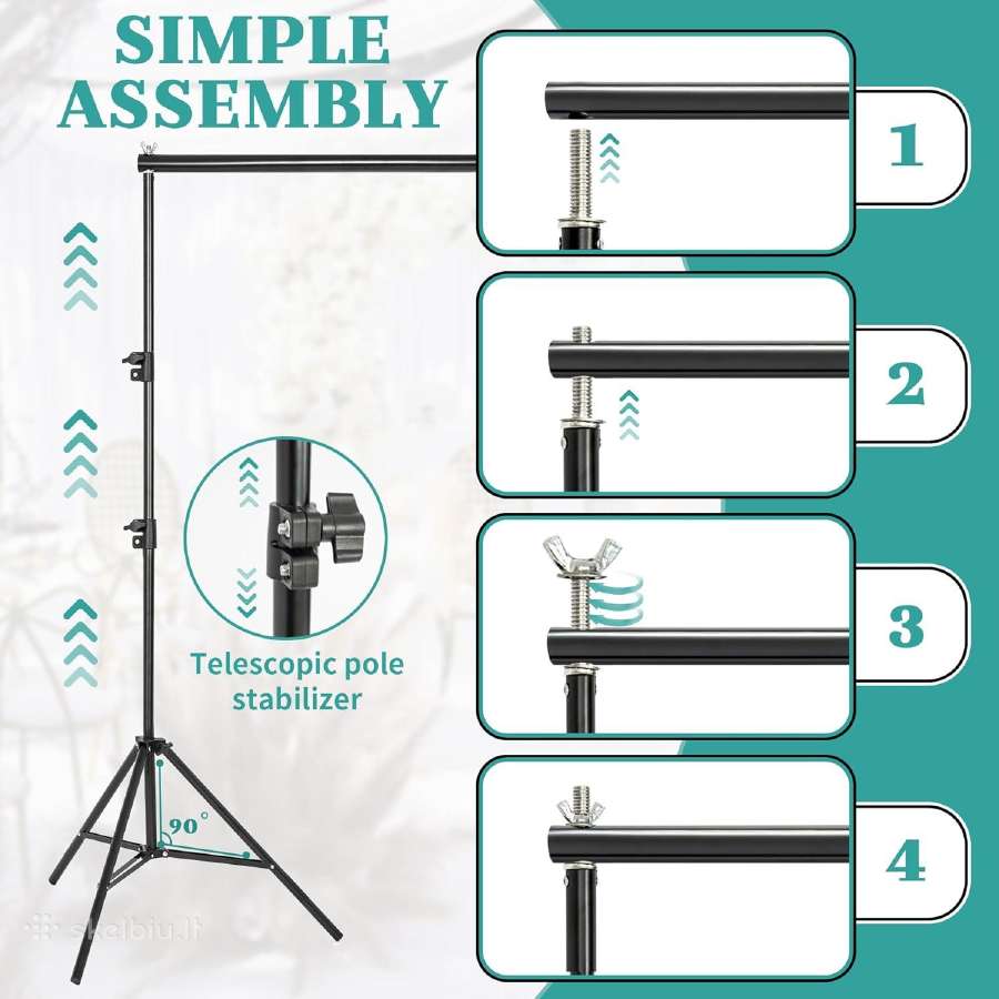 Photo Background Stand, 2x3m - nuotraukos Nr. 2