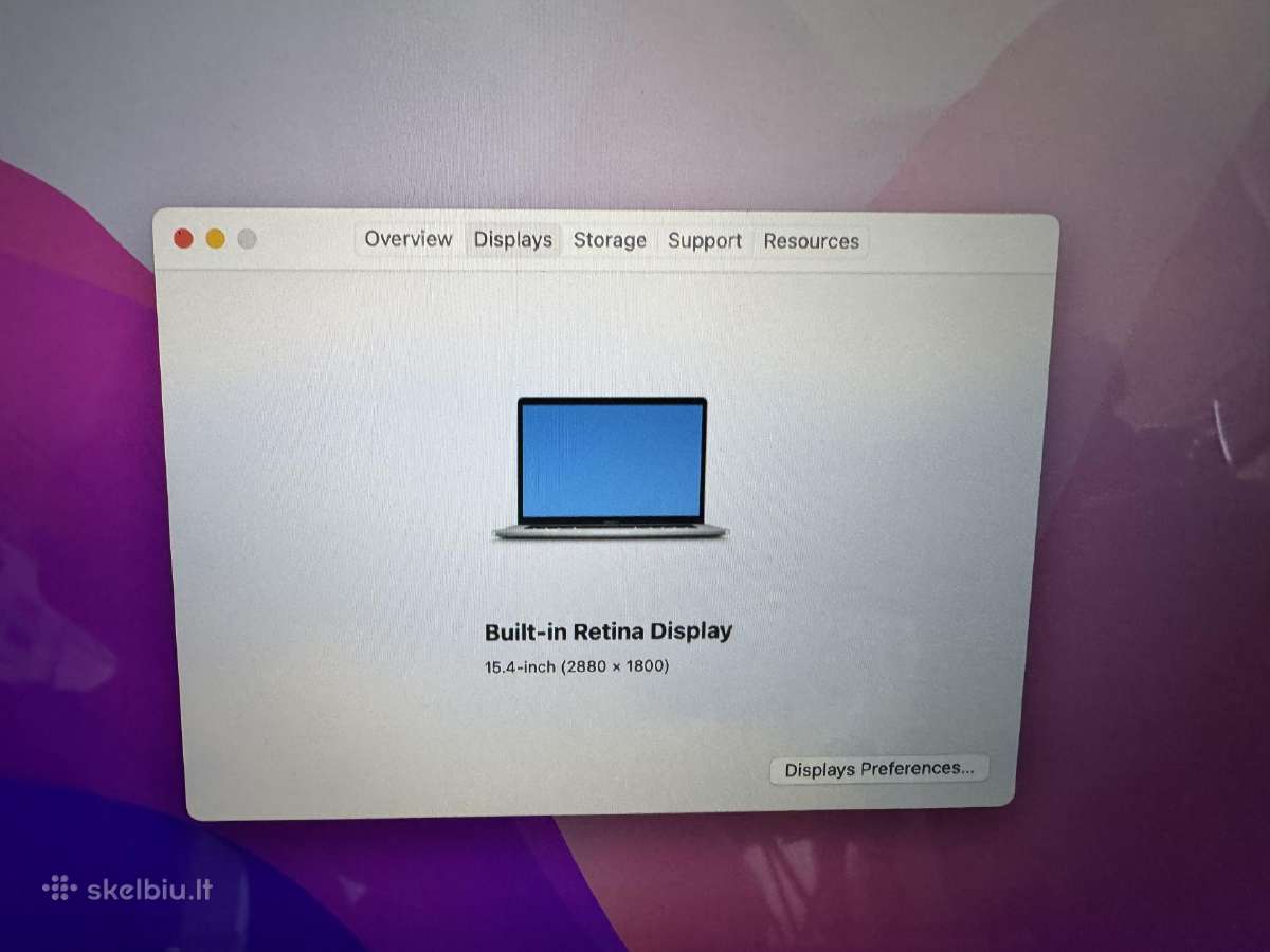 MacBook Pro 15 TB 2017 Quad-core I7 16/512gb - nuotraukos Nr. 10