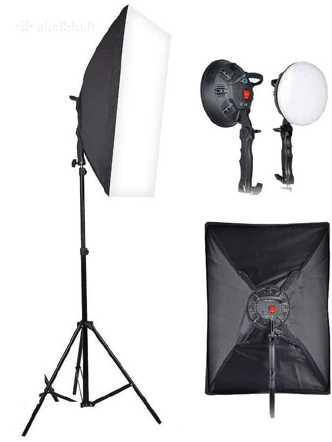 Reguliuojamas LED Softbox apšvietimas