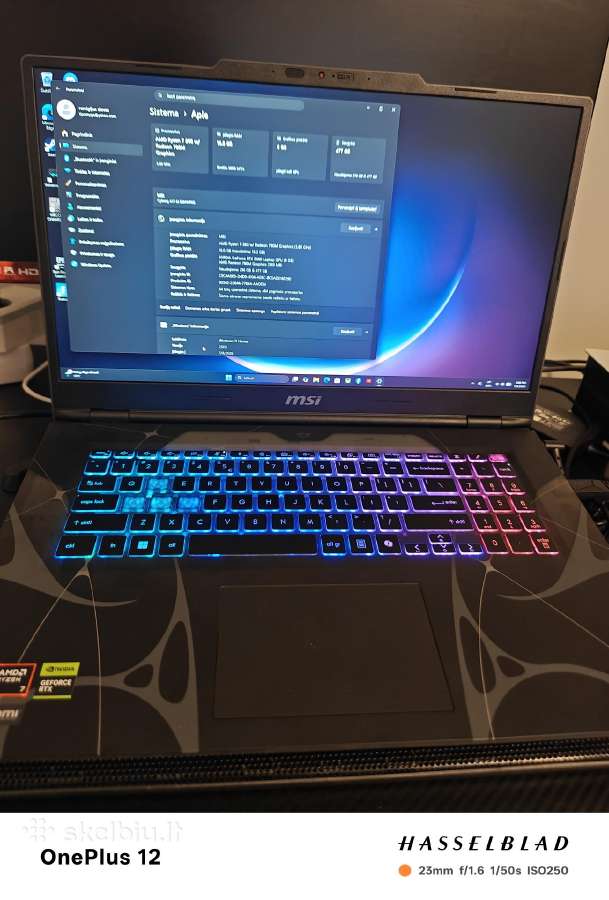 Msi cyborg b2hw 17.3 - nuotraukos Nr. 3