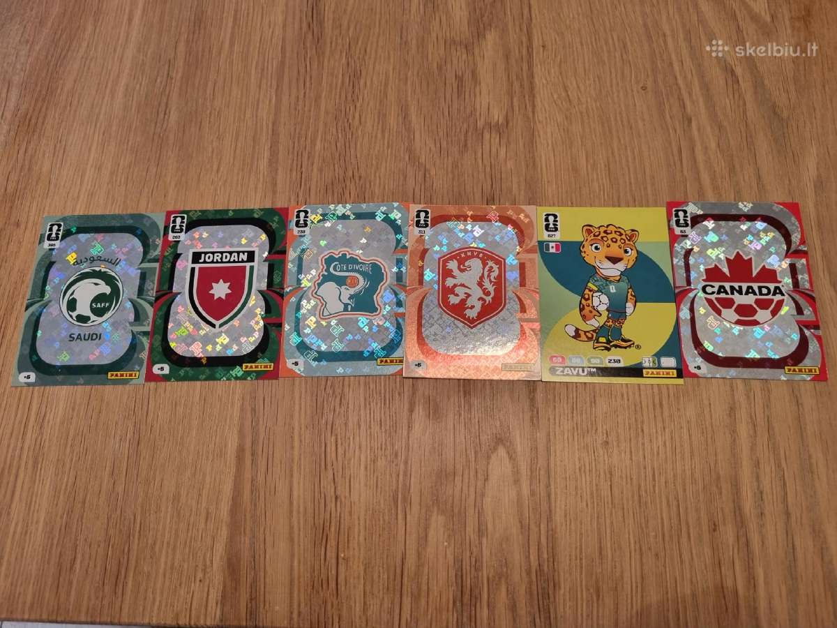 Panini Fifa World Cup Adrenalyn kortelių rinkinys