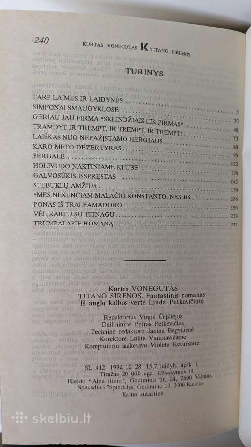 Kurtas Vonegutas. Titano Sirenos - nuotraukos Nr. 5