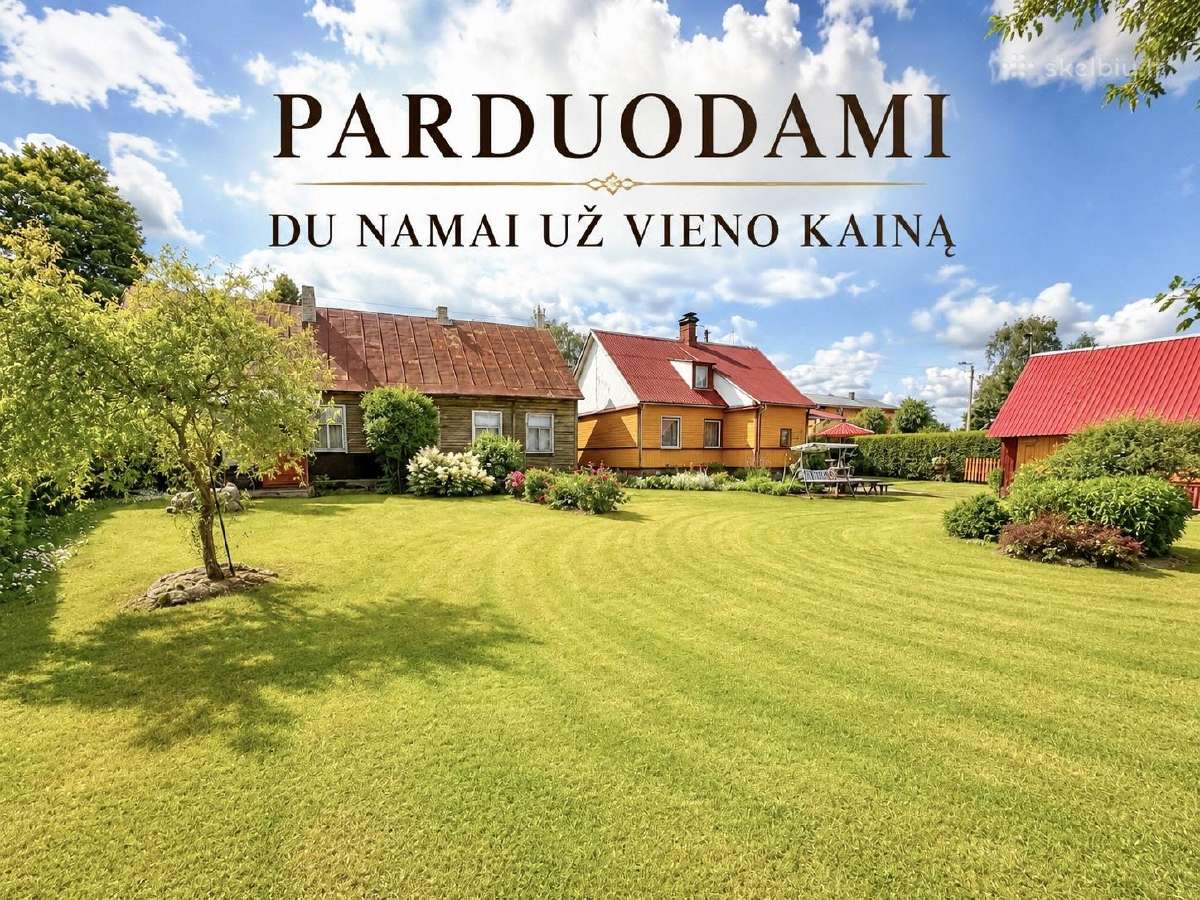 Du Gyvenamieji Namai Už Vieno Kainą!