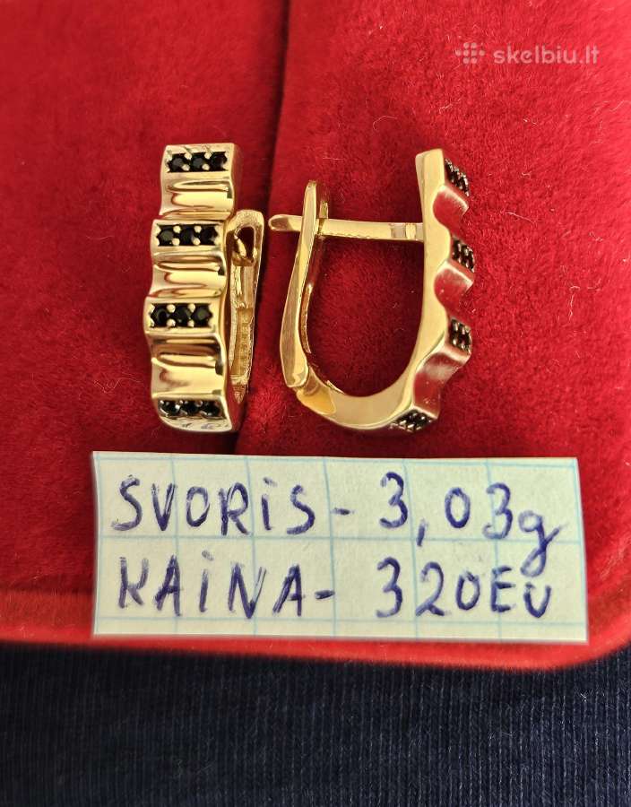 Ivairus auksiniai auskarai