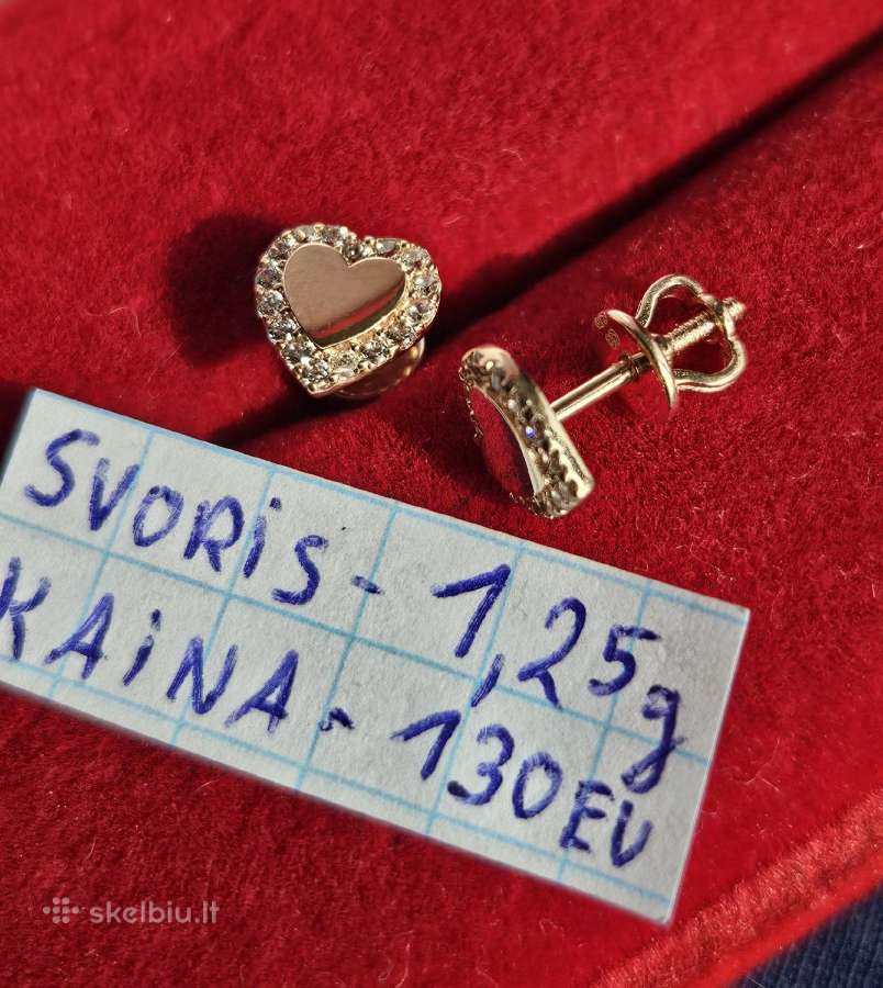 Ivairus auksiniai auskarai - nuotraukos Nr. 3
