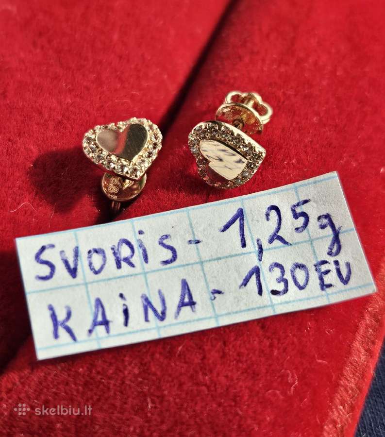 Ivairus auksiniai auskarai - nuotraukos Nr. 4
