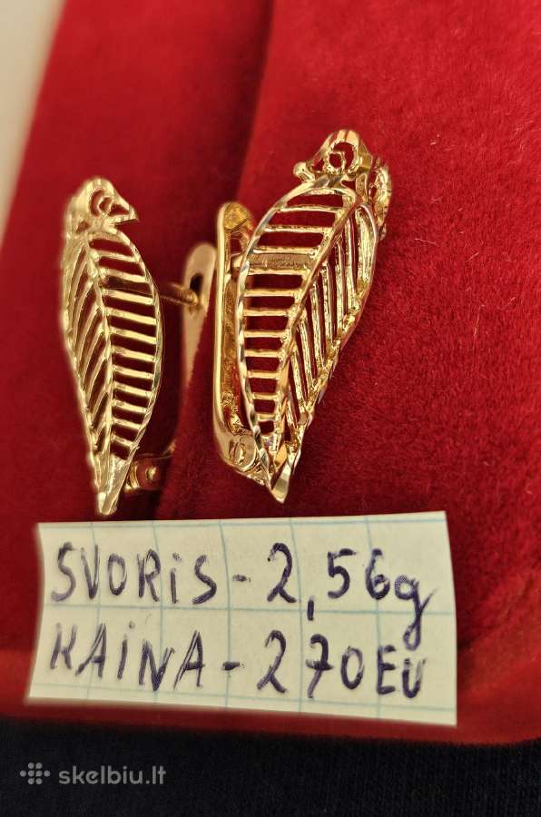 Ivairus auksiniai auskarai - nuotraukos Nr. 8