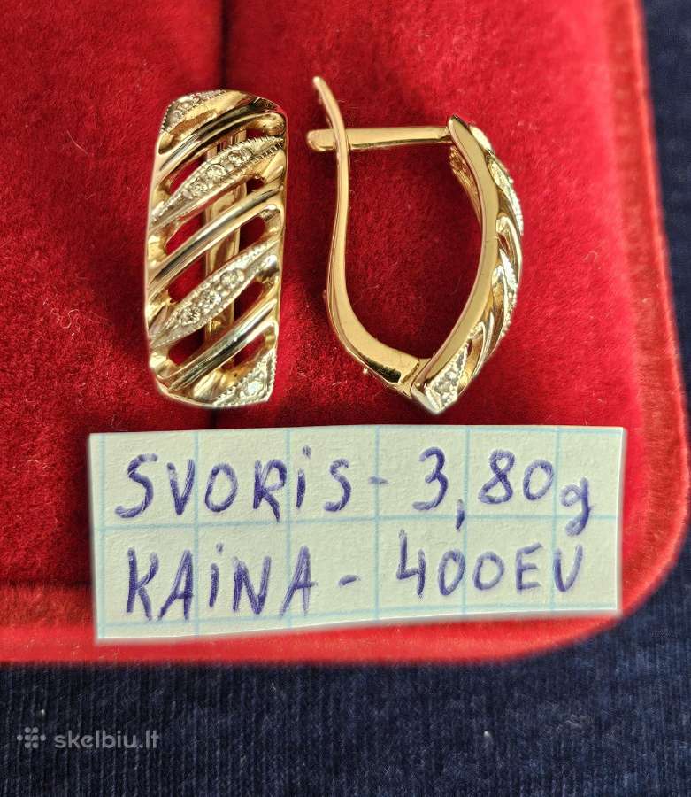 Ivairus auksiniai auskarai - nuotraukos Nr. 11