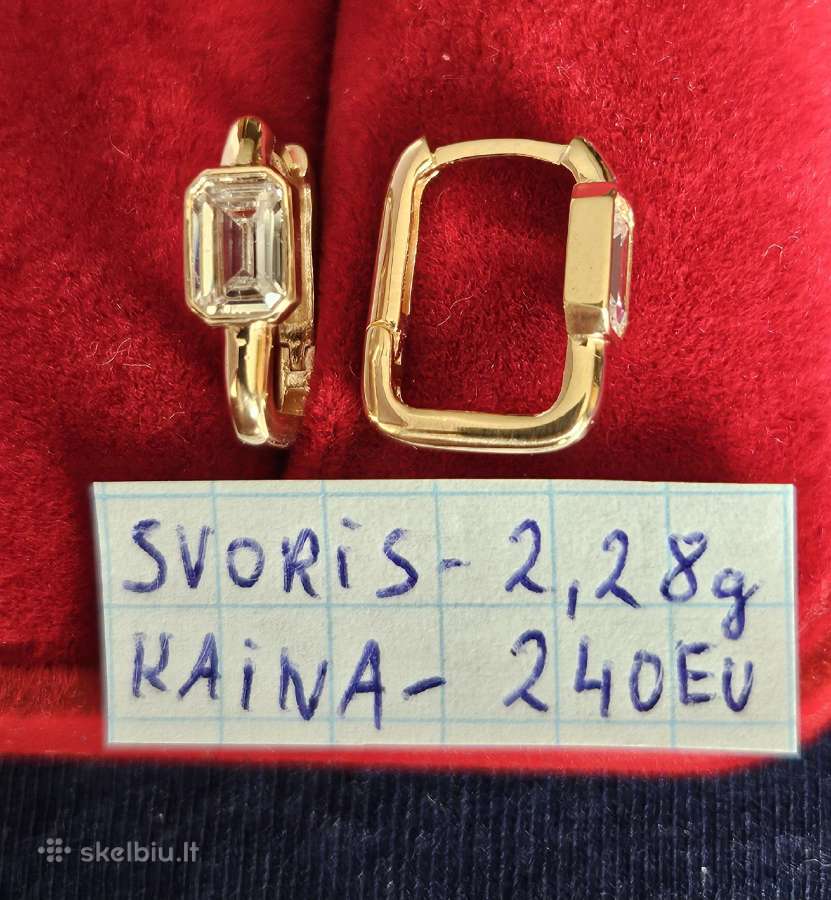 Ivairus auksiniai auskarai - nuotraukos Nr. 13