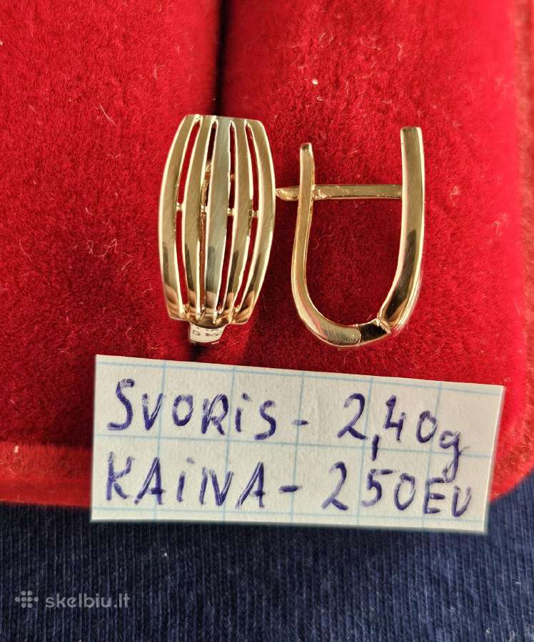 Ivairus auksiniai auskarai - nuotraukos Nr. 15
