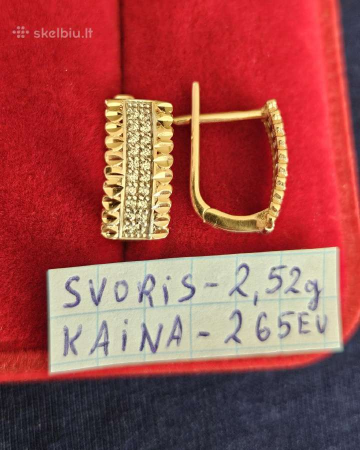 Ivairus auksiniai auskarai - nuotraukos Nr. 27