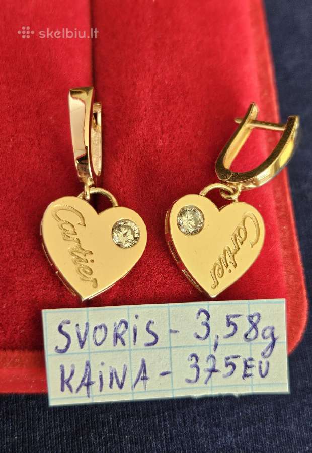 Ivairus auksiniai auskarai - nuotraukos Nr. 7