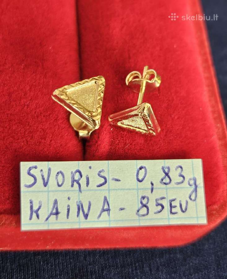 Ivairus auksiniai auskarai - nuotraukos Nr. 9