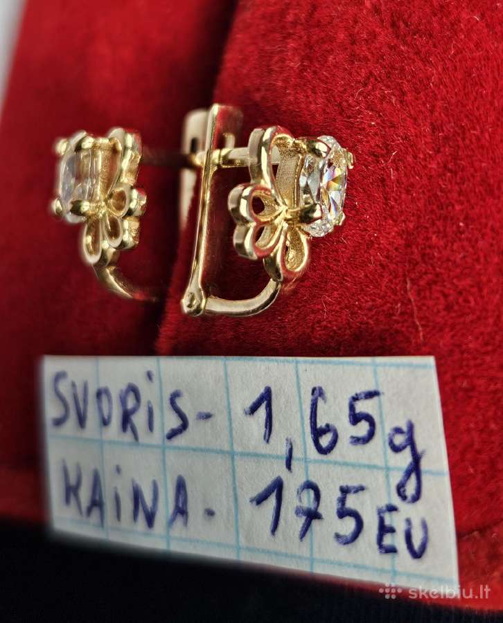 Ivairus auksiniai auskarai - nuotraukos Nr. 14