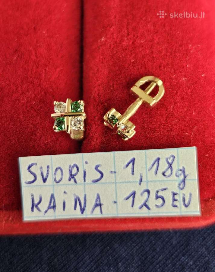 Ivairus auksiniai auskarai - nuotraukos Nr. 17