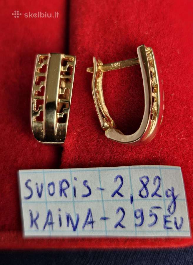 Ivairus auksiniai auskarai - nuotraukos Nr. 19