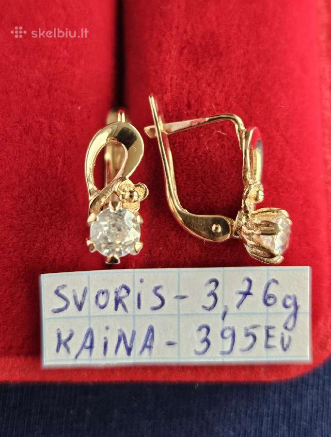 Ivairus auksiniai auskarai - nuotraukos Nr. 25