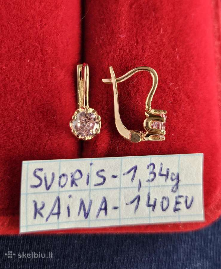 Ivairus auksiniai auskarai - nuotraukos Nr. 5